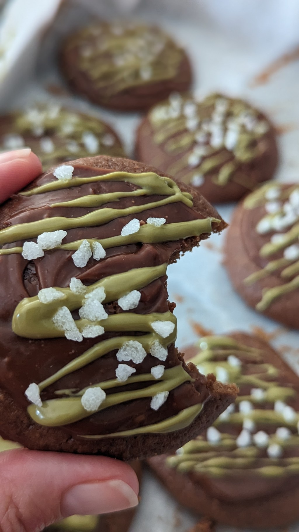 Nutella Cookies Recipe with Pistachio&nbsp;Decoration