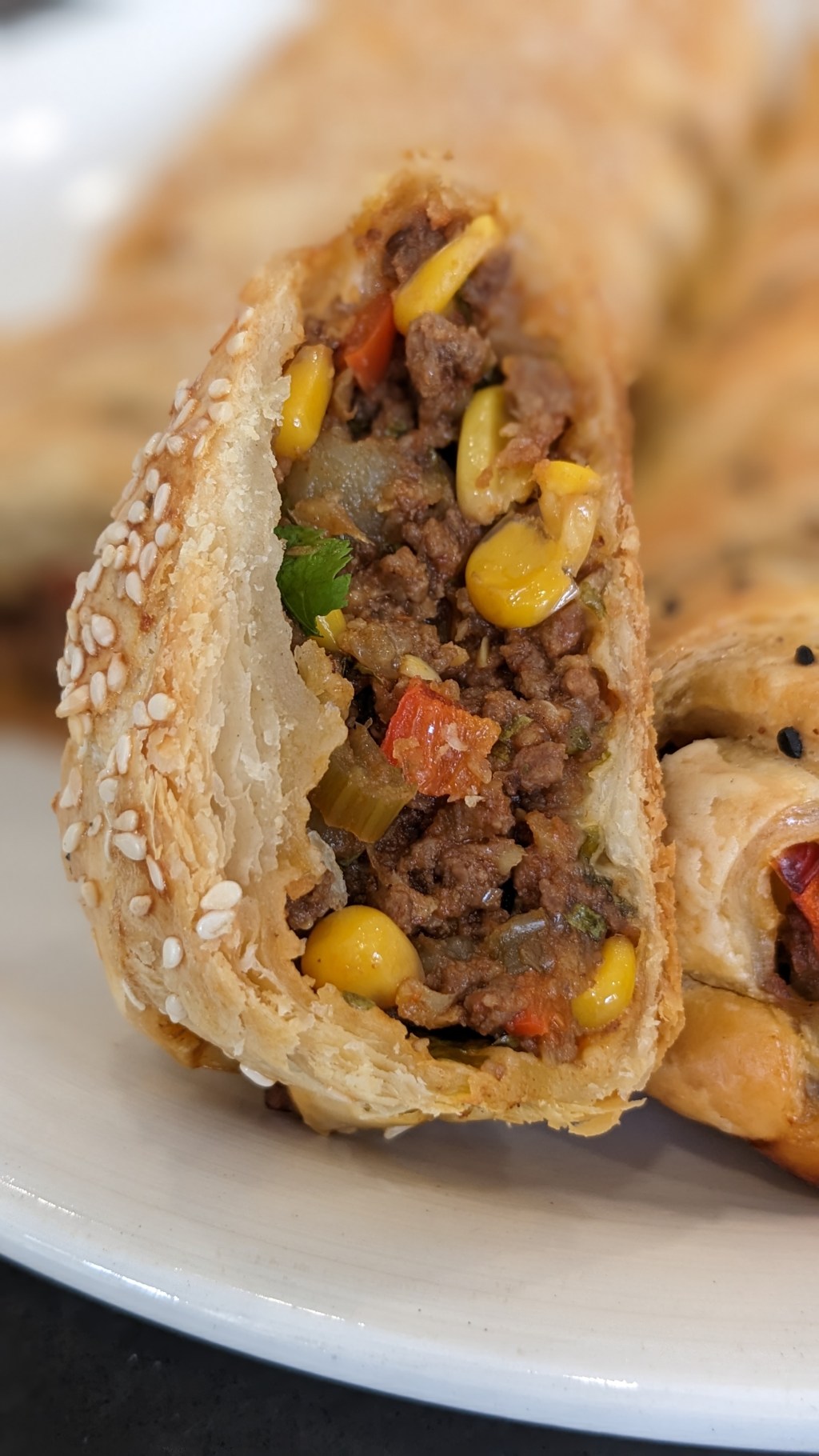 Puff Pastry Roll with Minced&nbsp;Meat