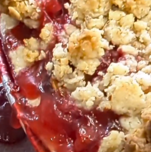 Plum Crumble Pie