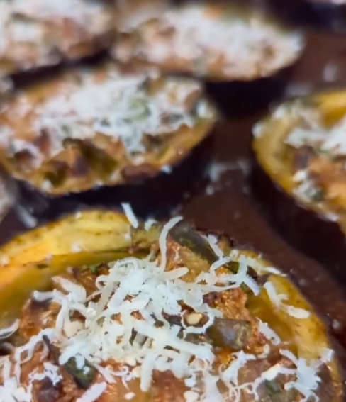 Cheese Stuffed Eggplant&nbsp;Bits