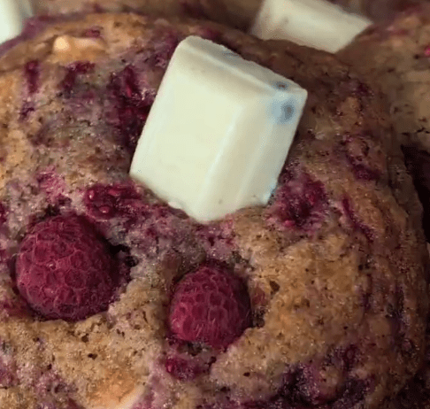 Brown Butter Raspberry Hershey’s&nbsp;Cookies